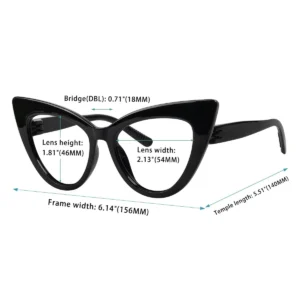 Huge Cat-eye Reading Glasses 6 Pack Ekdab - Image 2