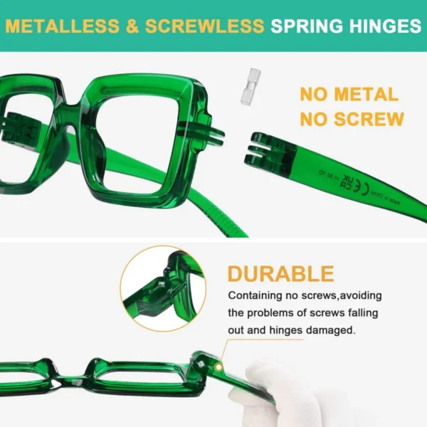 Square Reading Glasses 6 Pack Ekdaa - Image 4