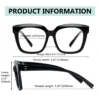 Women's stylish oversized reading glasses