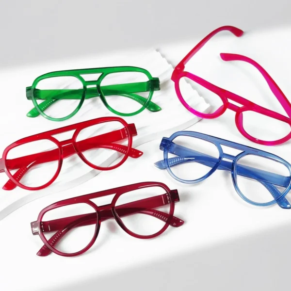 colorful reading glasses