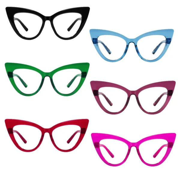 Oversize cat-eye women‘s reading eyeglasses