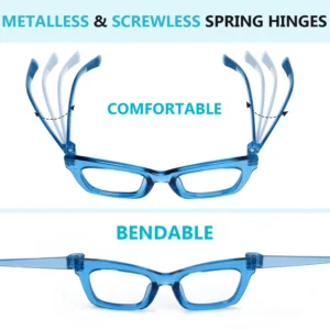 spring hinge cat eye reading glasses