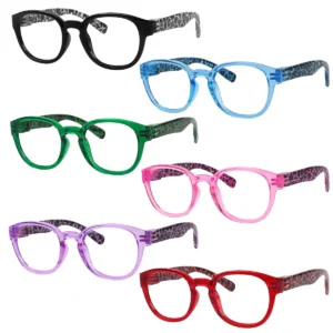 6 pack fashionable reading glasses