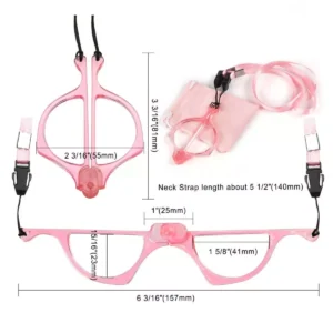 Handhold folding reading glasses dimension