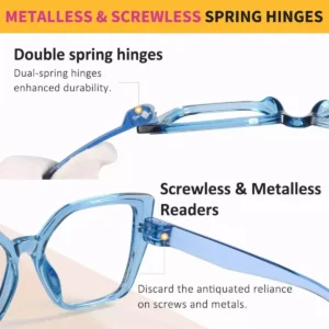 Spring Hinges Oversized Reading Glasses Womens