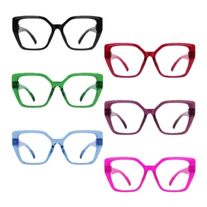 6 Pack Reading Glasses Cat Eye Oversized Specs