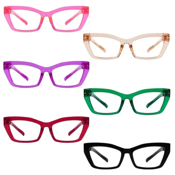 Cat Eye Polygon Reading Glasses