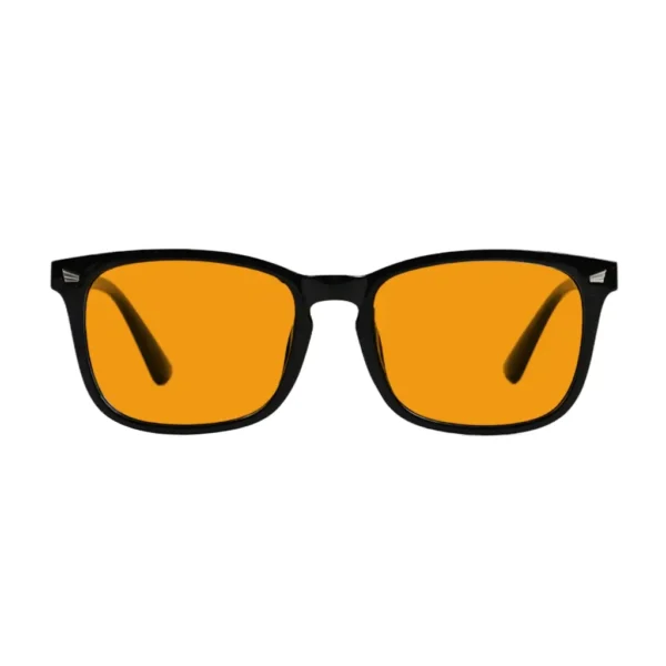 Orange Tinted Square Readers For Women