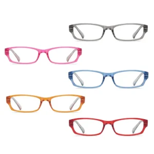 Patterned Temples Metalless Screwless Reading Glasses 5 Pack